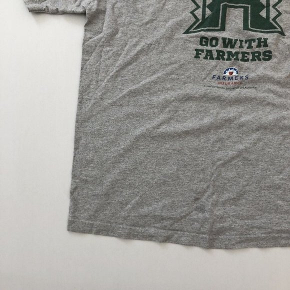 University Of Hawaii Shirt Adult XL Gray Short Sleeve Stretch Shirt Size XL Men - Picture 2 of 13